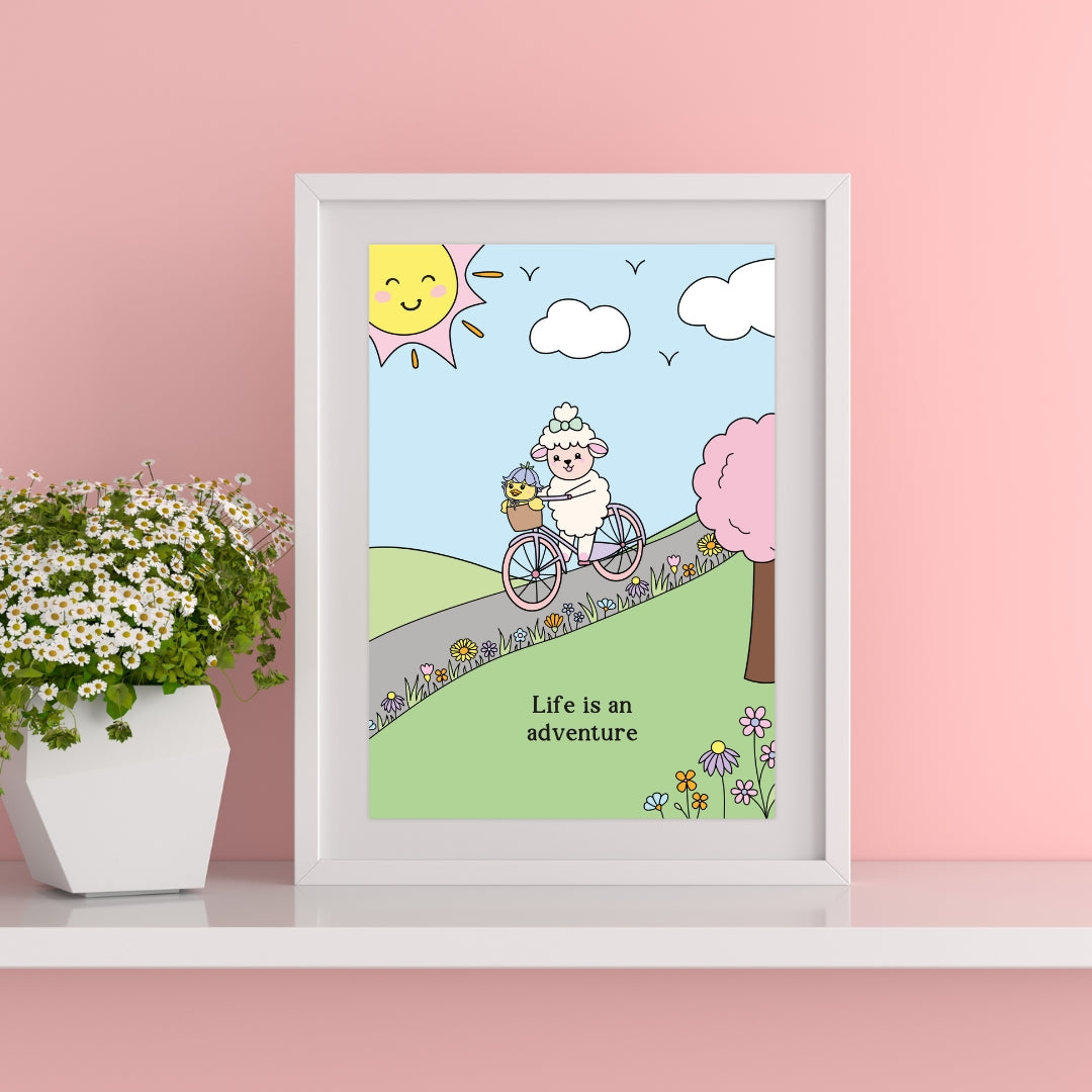 Life is an Adventure Art Print - A4
