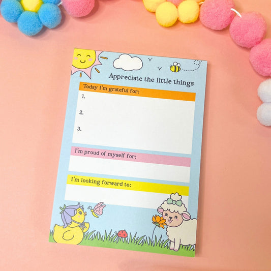 A6 Gratitude Pad - Appreciate the Little Things