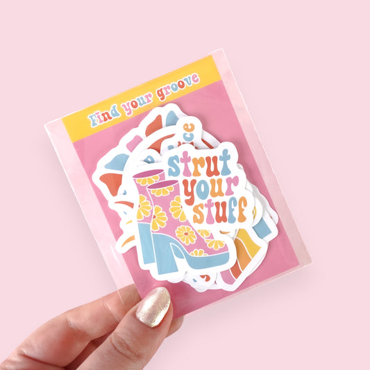 END OF LINE Find Your Groove Sticker Pack