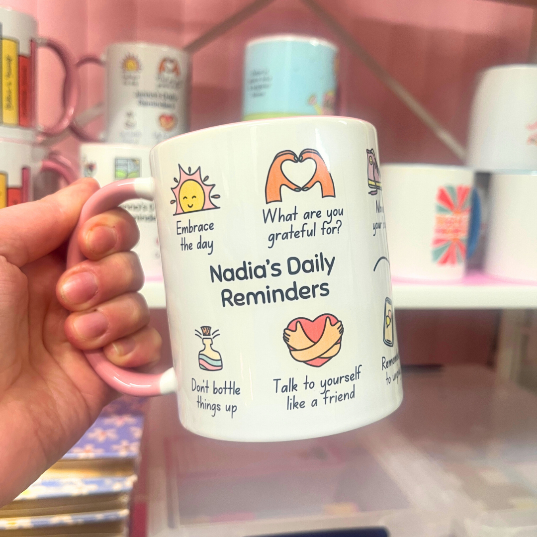 SECONDS PERSONALISED Nadia's Daily Reminders Mug