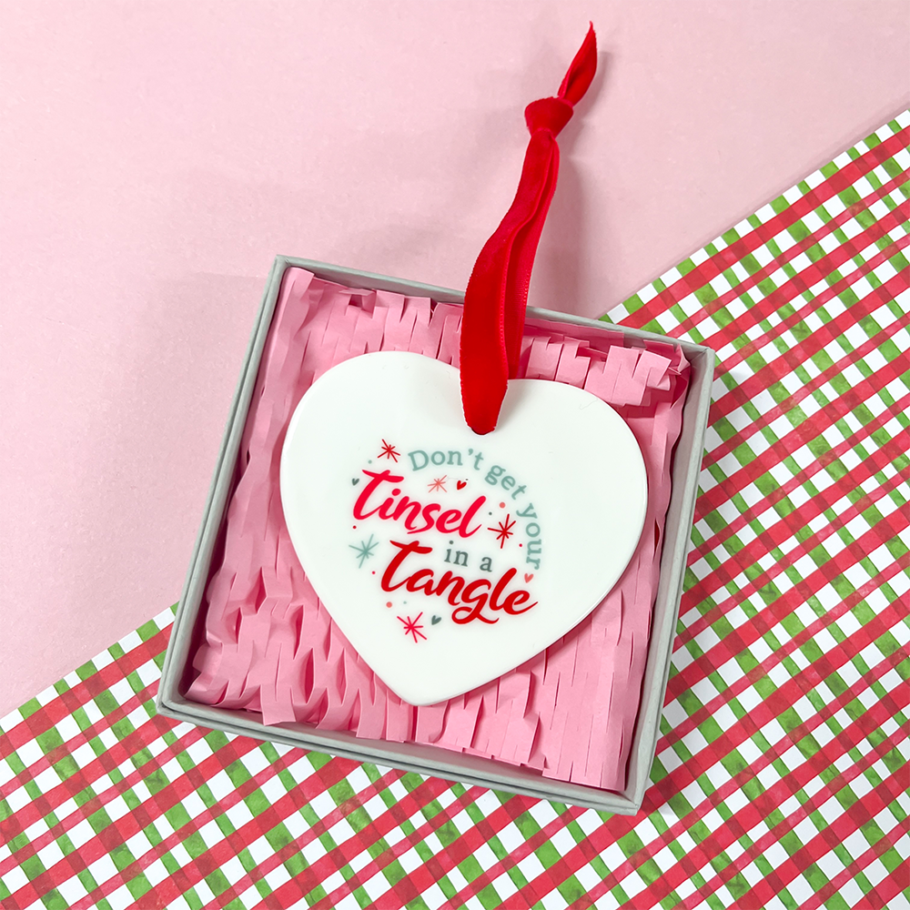 Don't Get Your Tinsel in a Tangle Christmas Ornament