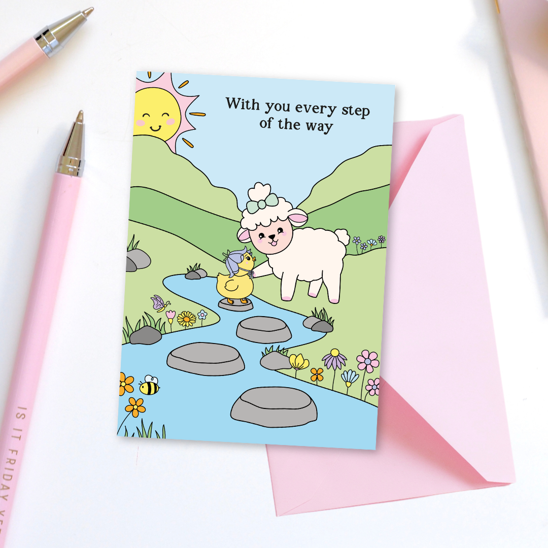 Every Step of the Way Greeting Card