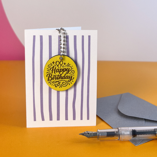 Happy Birthday Card - Yellow Birthday Keepsake