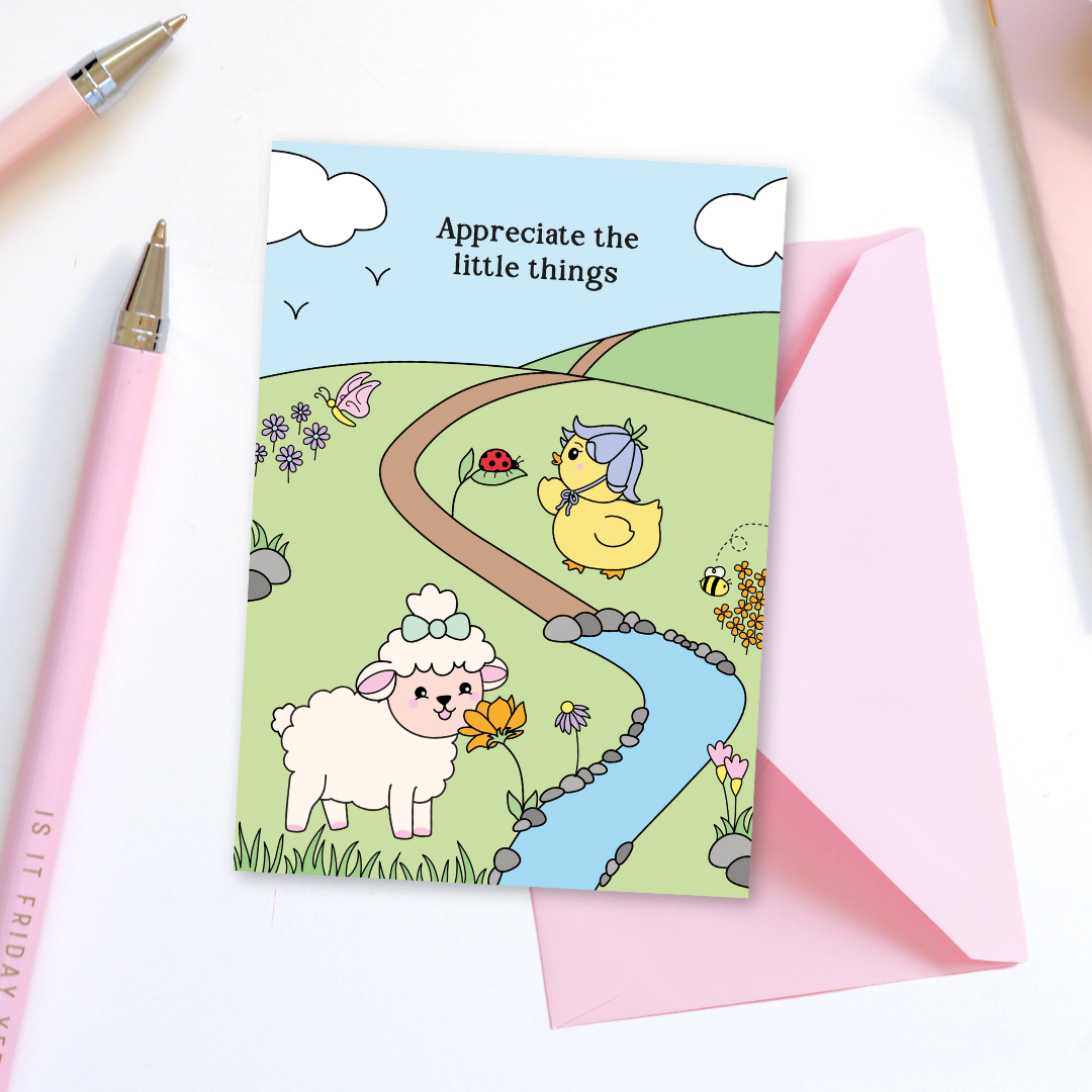 Appreciate the Little Things Greetings Card