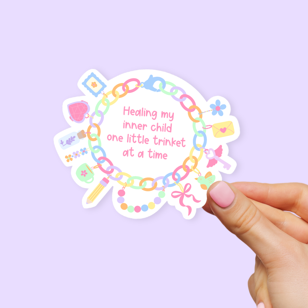 'Healing My Inner Child' Trinket Charm Bracelet Sticker