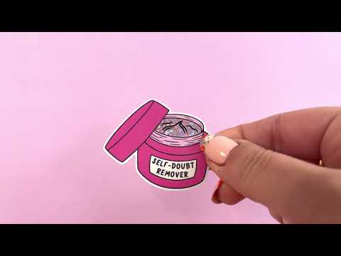 Self-Doubt Remover Glitter Sticker