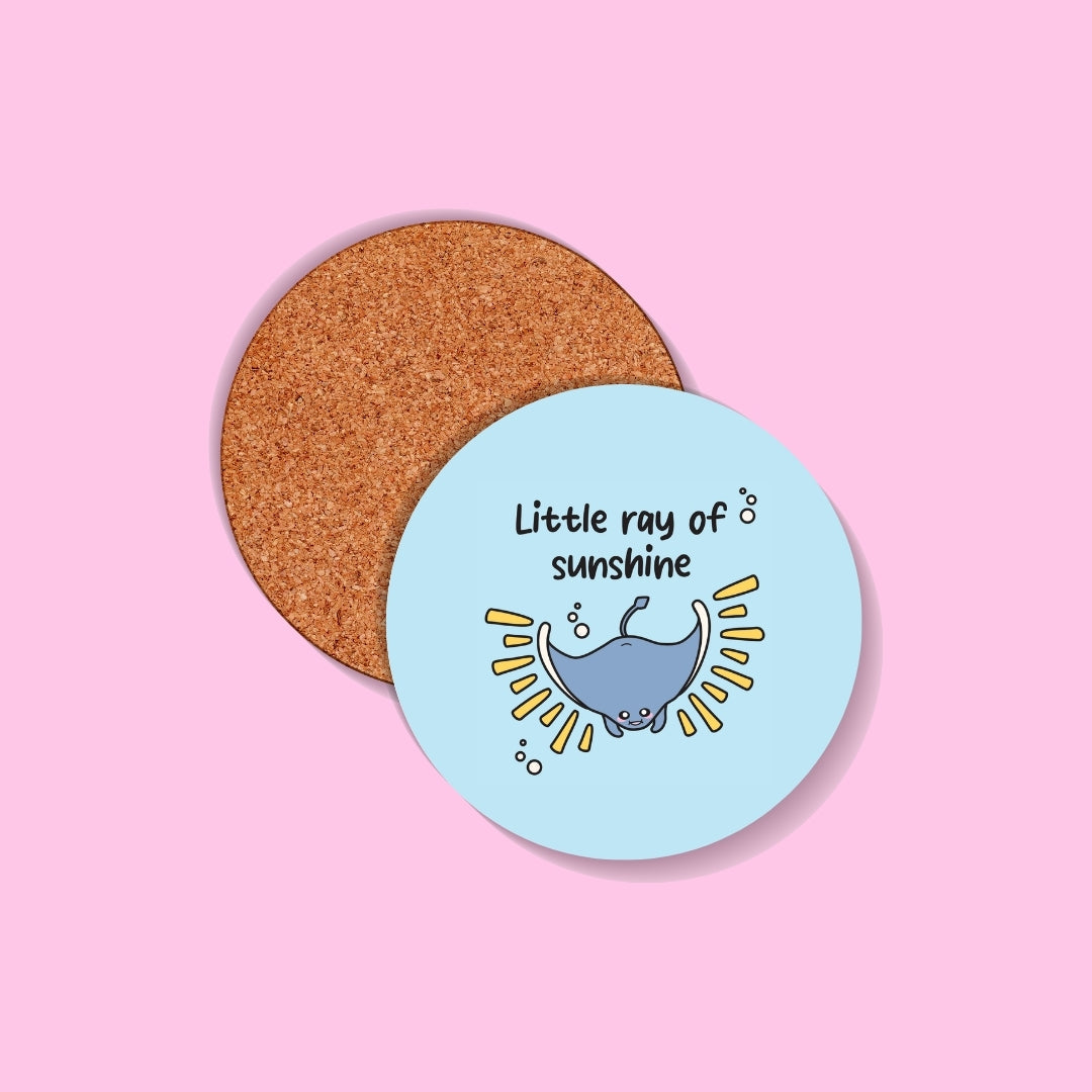 Little Ray of Sunshine Coaster