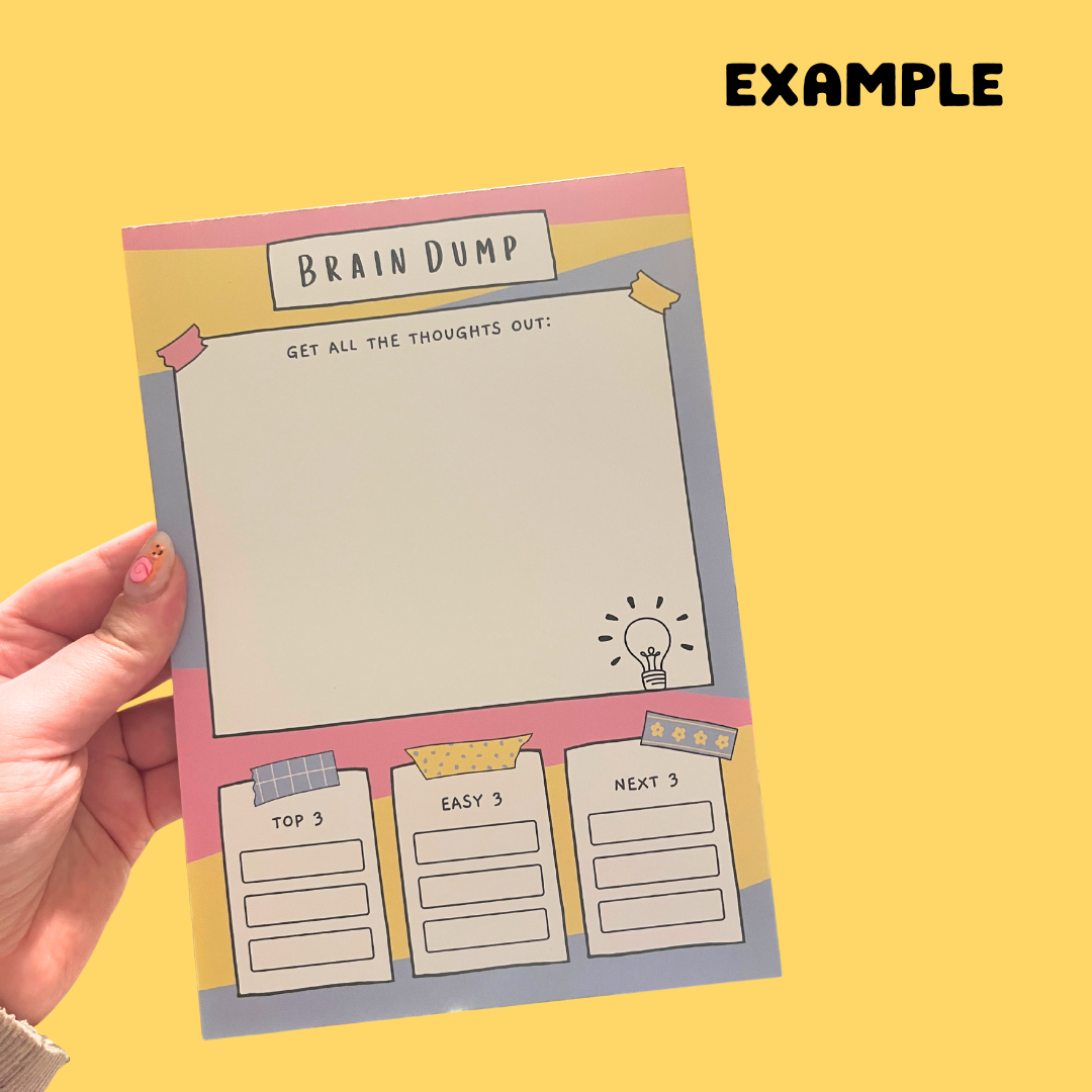 SECONDS Brain Dump Notepad - A5