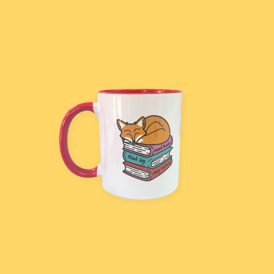 SAMPLE Stay Curious Ceramic Mug ft. Maple the Fox