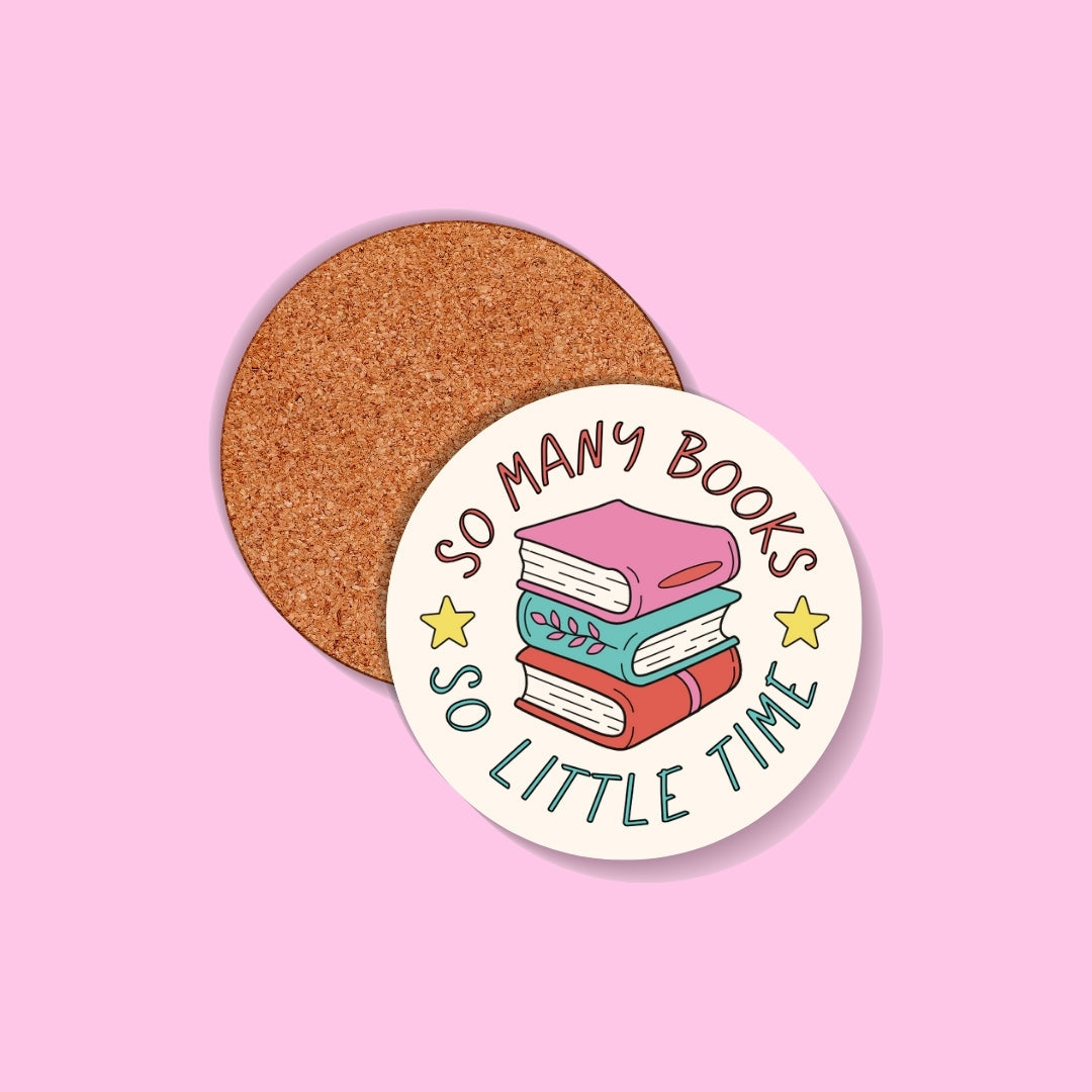 So Many Books Coaster