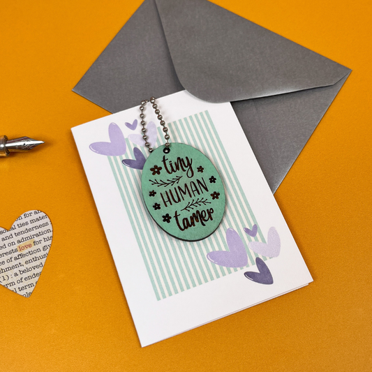 Tiny Human Tamer - New Parent Keepsake Card
