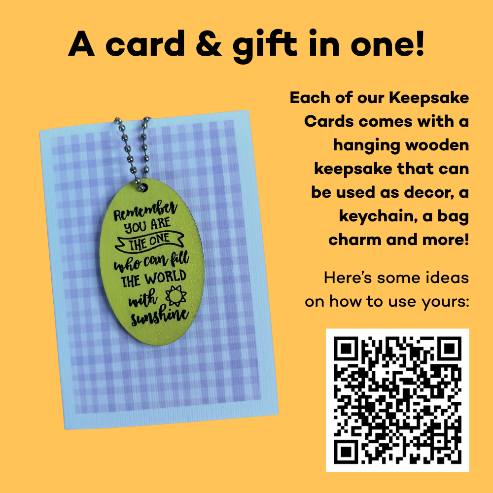 You Fill The World With Sunshine Keepsake Card - Positivity Gift