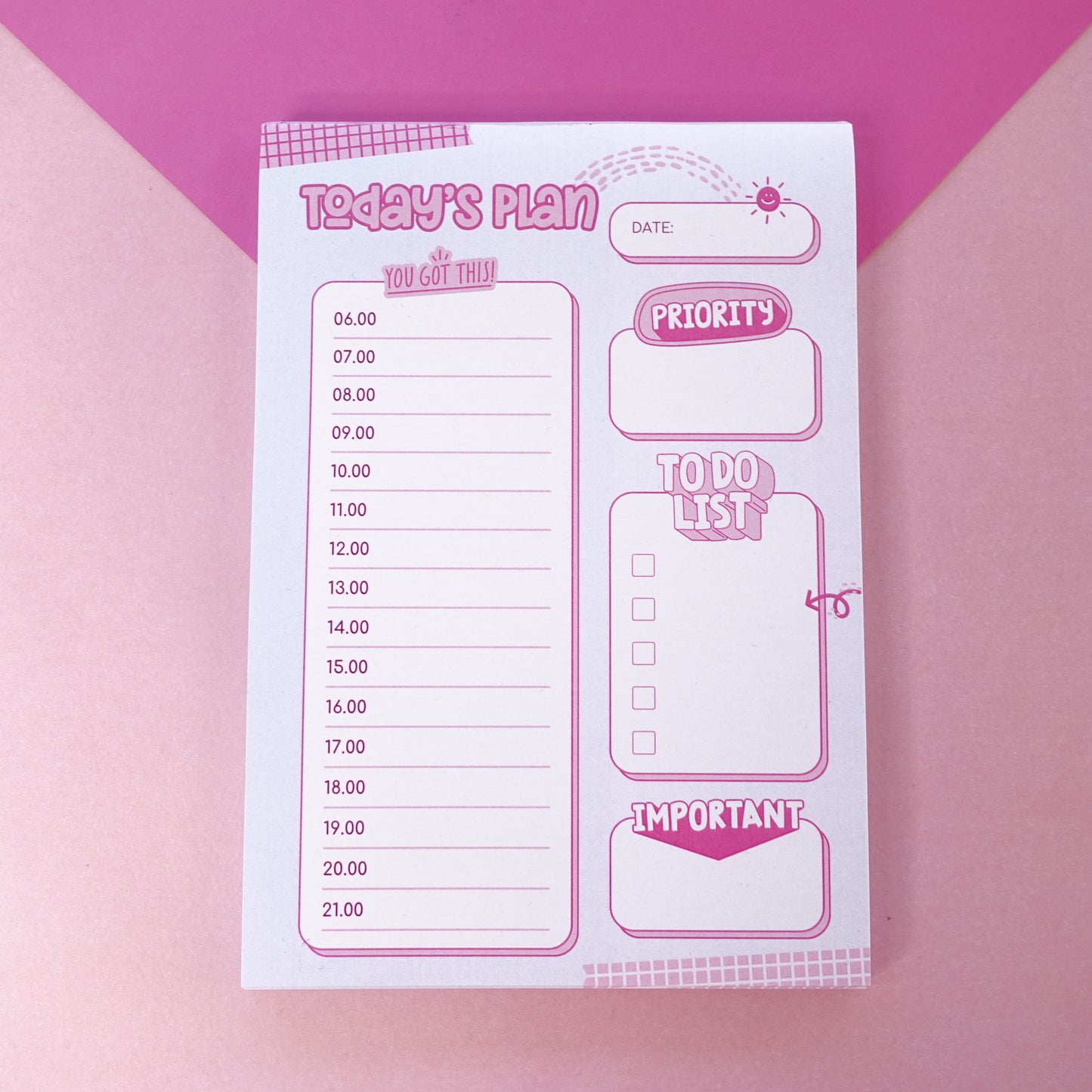 Daily planner pad - A5
