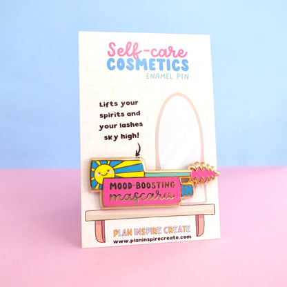 SECONDS Mood-Boosting Mascara Gold Enamel Pin