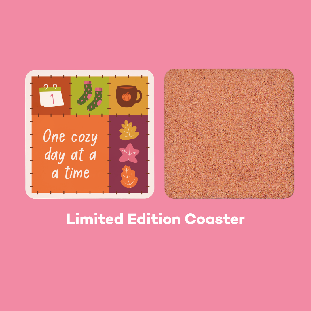One Cozy Day At A Time Coaster - Autumn Patchwork