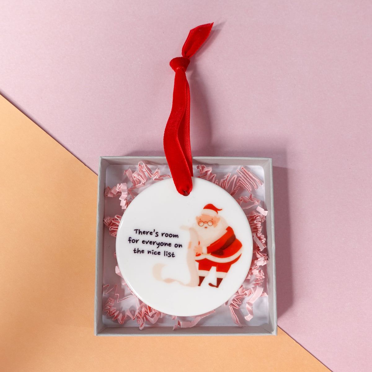 SECONDS Nice List Christmas Ornament - there's room for everyone on the nice list