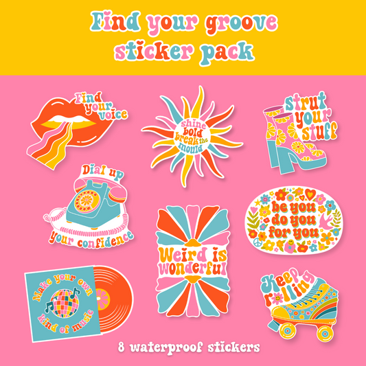 Find Your Groove Sticker Pack