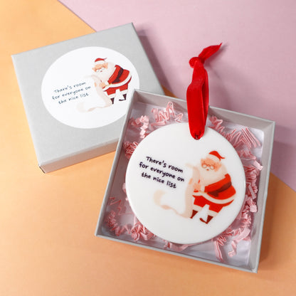 SECONDS Nice List Christmas Ornament - there's room for everyone on the nice list