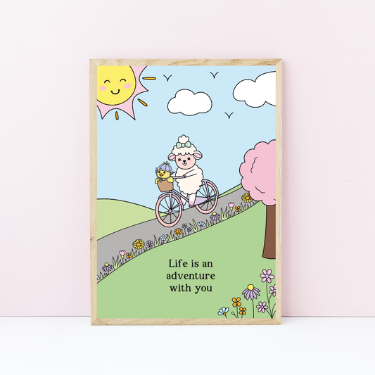 SAMPLE Life is an Adventure Art Print - A4