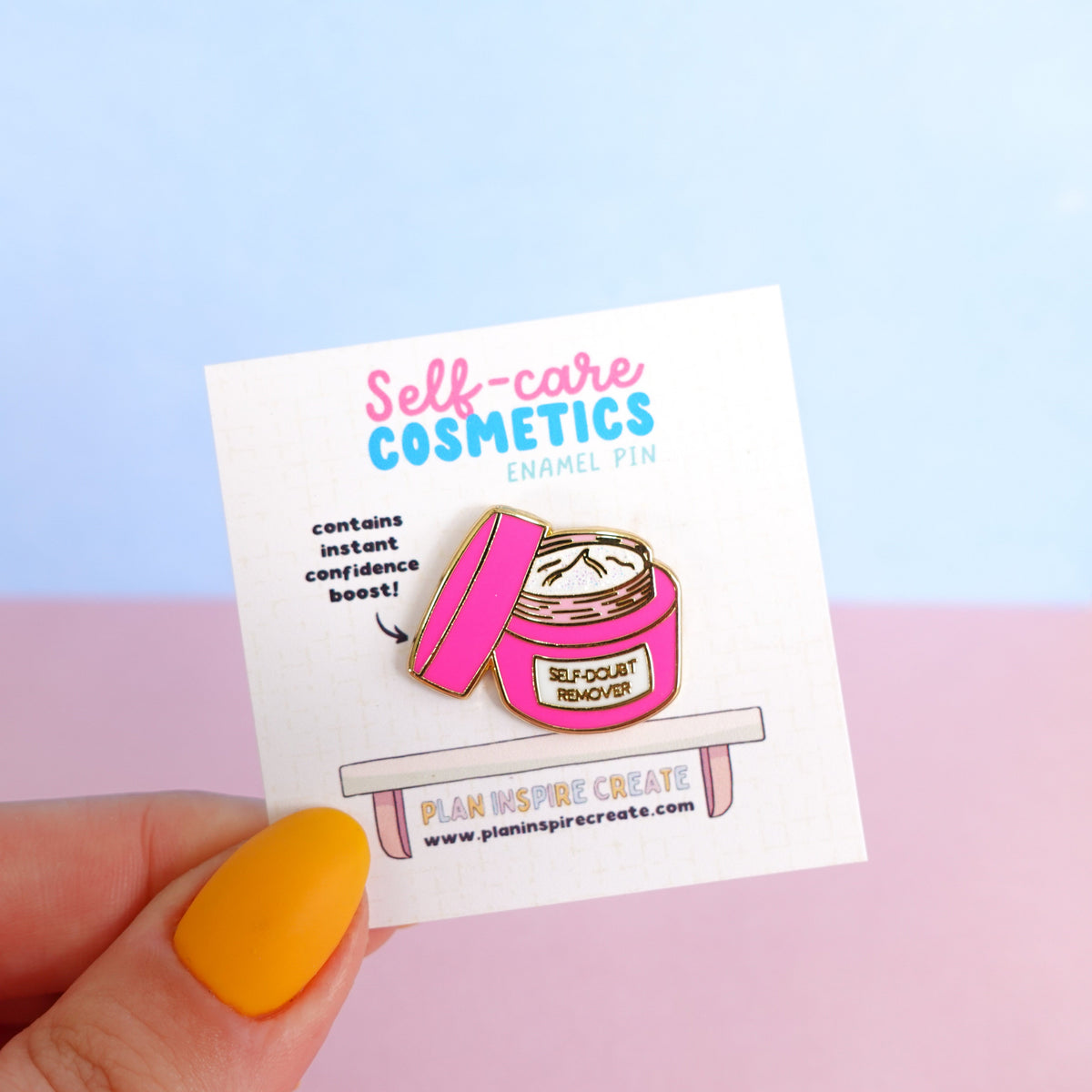 SECONDS Self-Doubt Remover Enamel Pin
