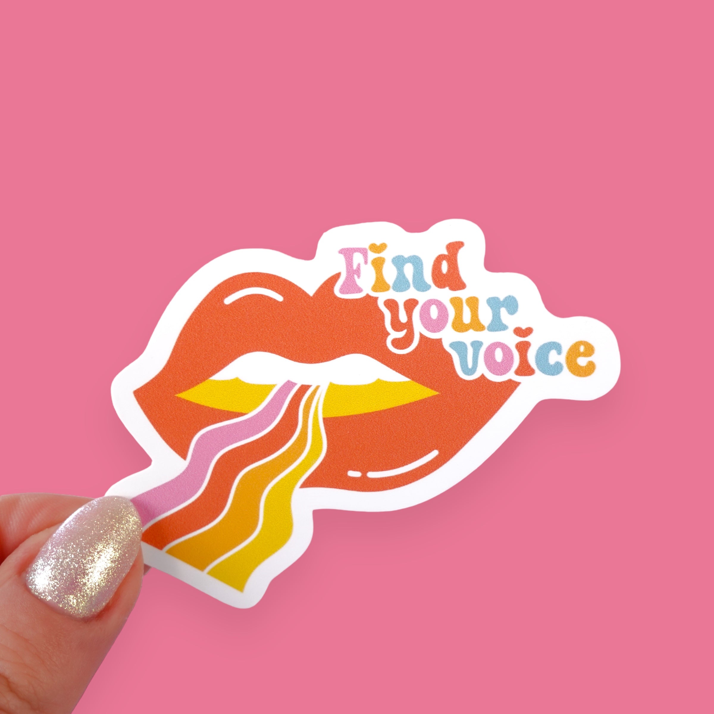 Voice Line Sticker Find Your Voice Sticker – Sunshine Lane