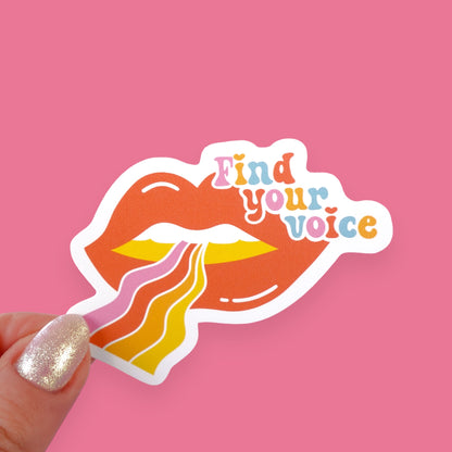 Find Your Voice Sticker