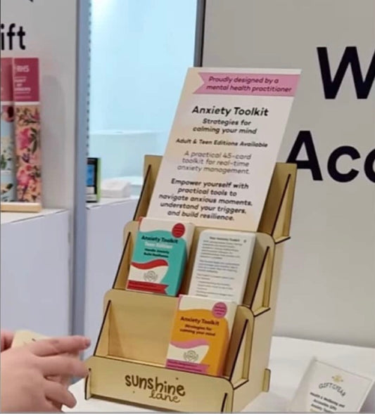 3 tier wooden display stand