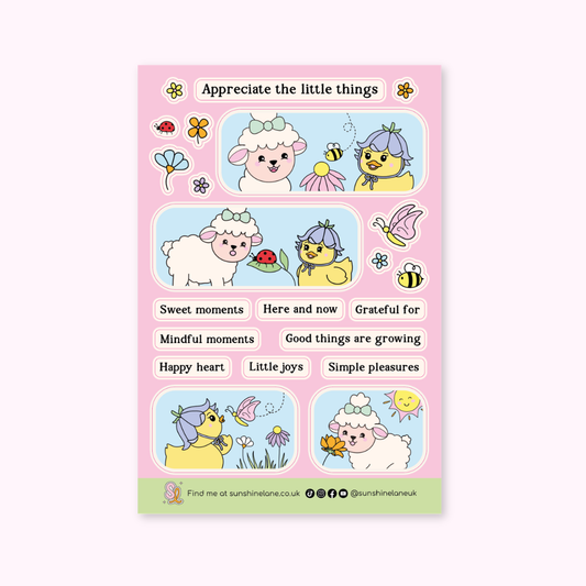 Appreciate the Little Things Sticker Sheet