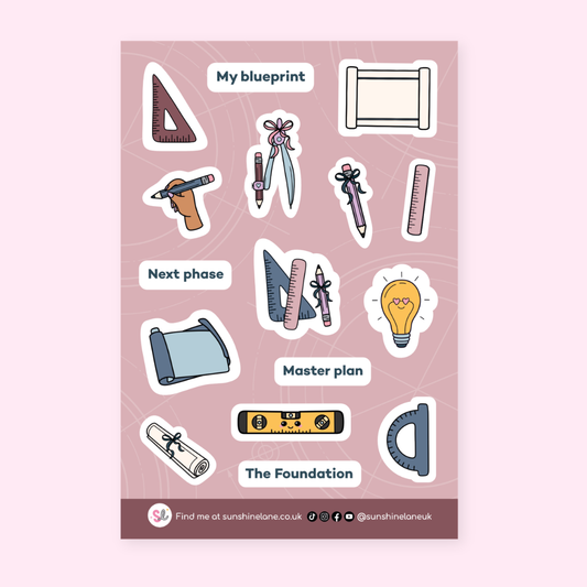 Designing Your Next Chapter Sticker Sheet