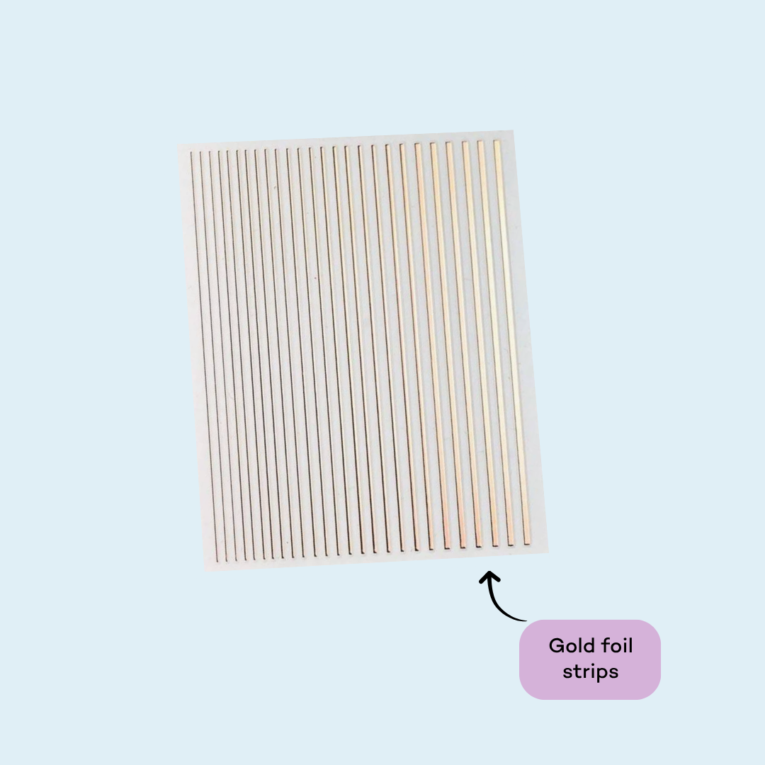 Gold Foil Washi Strips