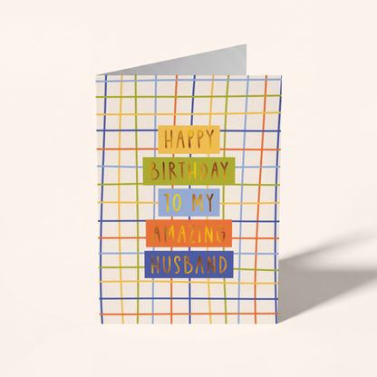 Amazing Husband Birthday Card