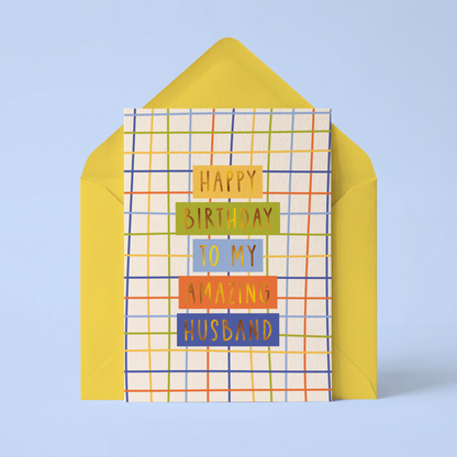Amazing Husband Birthday Card
