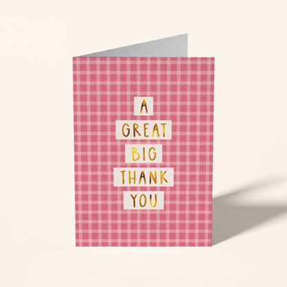 Big Thank You Card