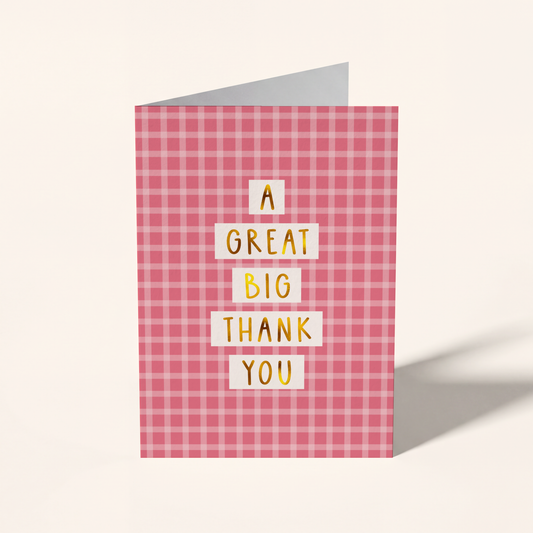 Big Thank You Card