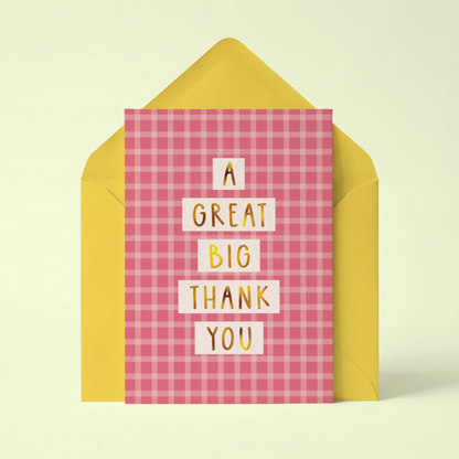 Big Thank You Card