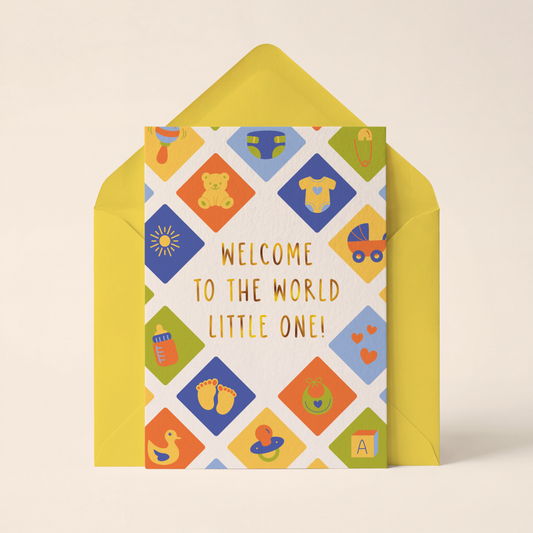 Welcome Little One - New Baby Card