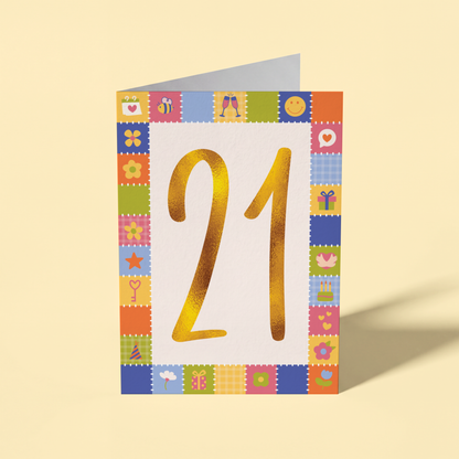 21st Birthday Card