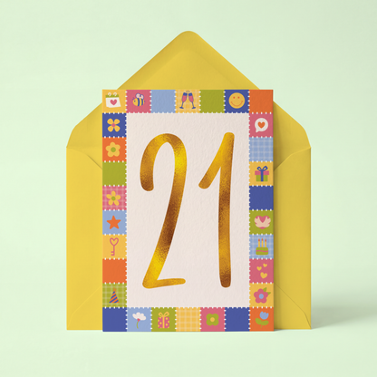 21st Birthday Card