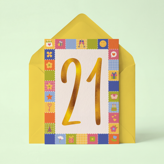 21st Birthday Card