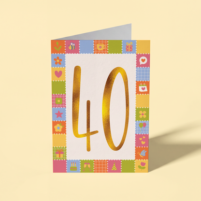 40th Birthday Card