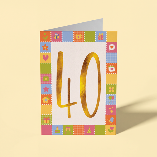 40th Birthday Card
