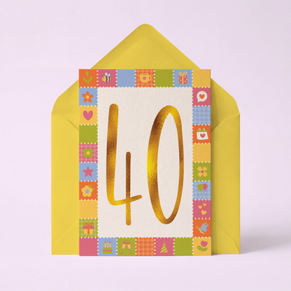 40th Birthday Card