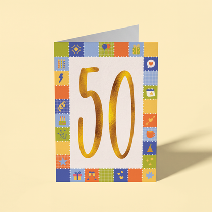 50th Birthday Card