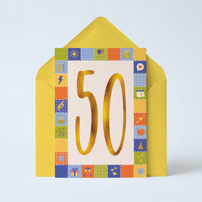 50th Birthday Card