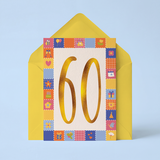 60th Birthday Card
