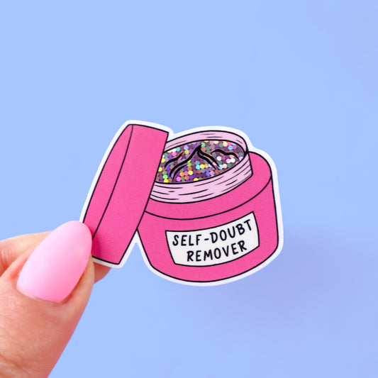 SECONDS Self-Doubt Remover Glitter Sticker