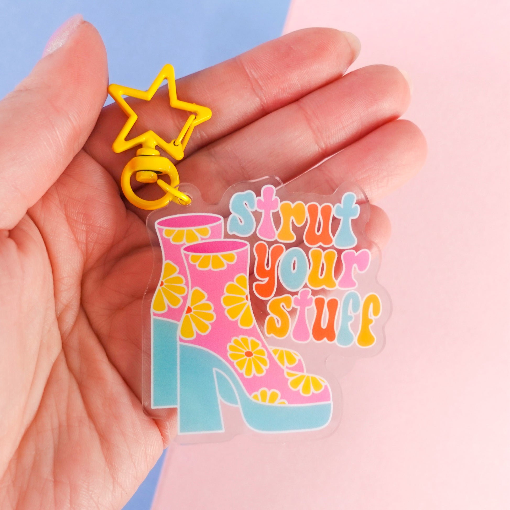 Strut Your Stuff Keyring – Sunshine Lane