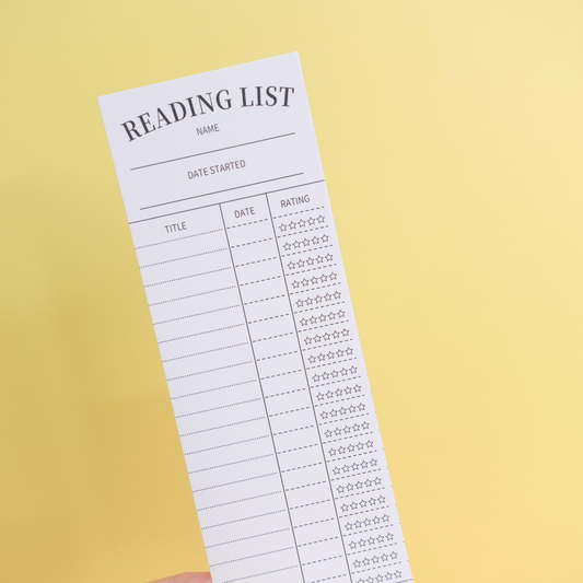 Reading List Bookmark