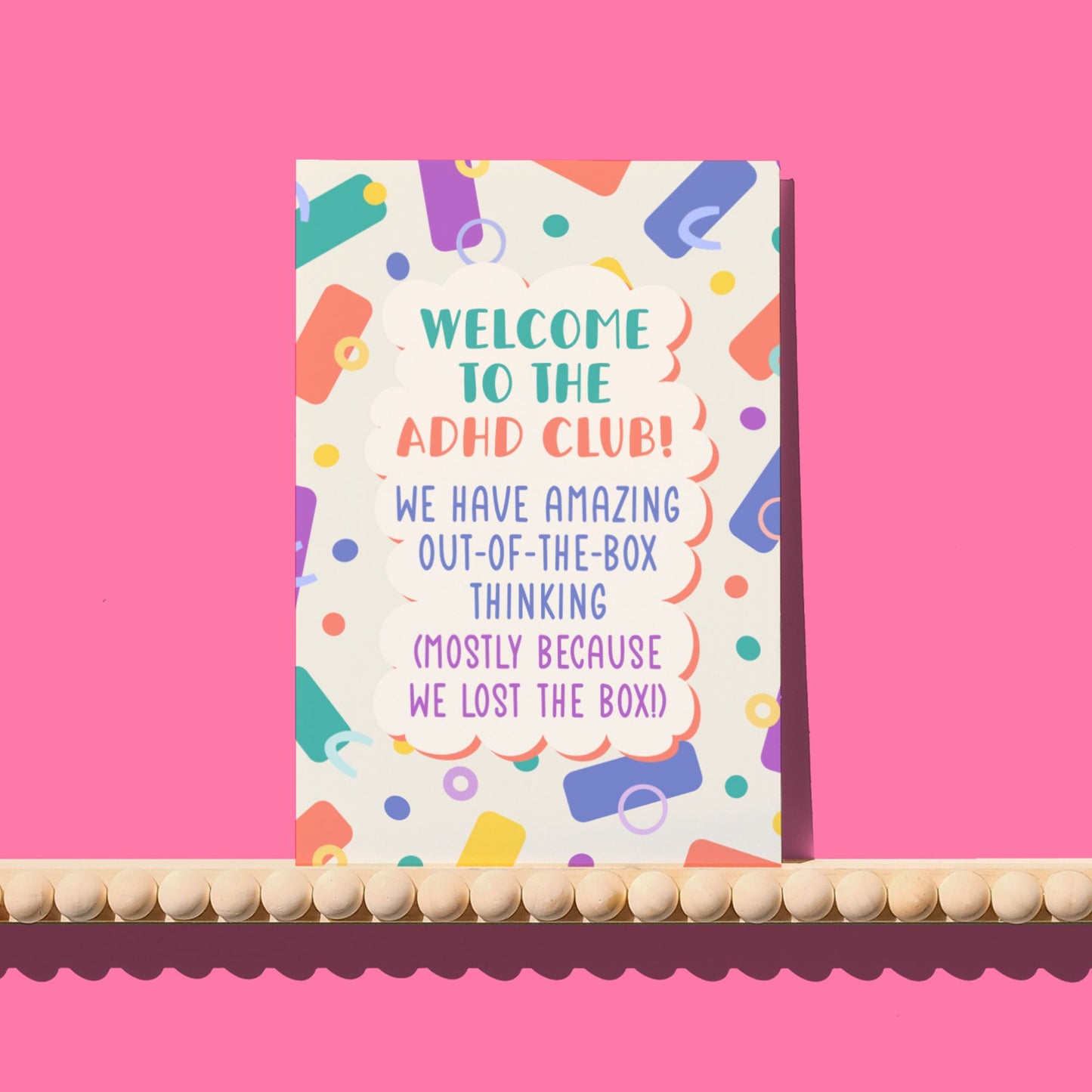 Welcome to the ADHD Club Greeting Card