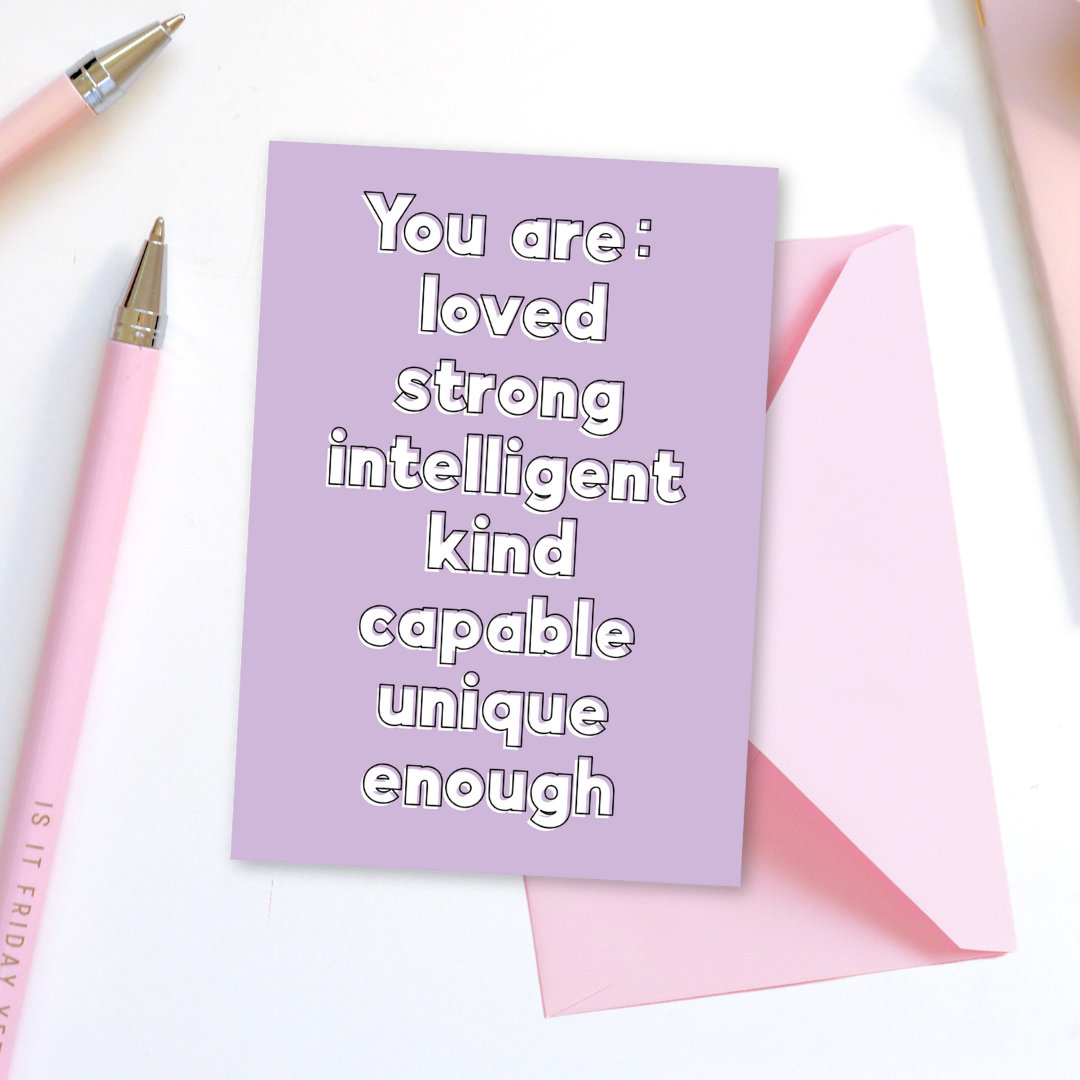 Positive Affirmations Greeting Card